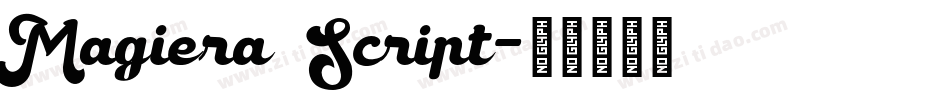 Magiera Script字体转换